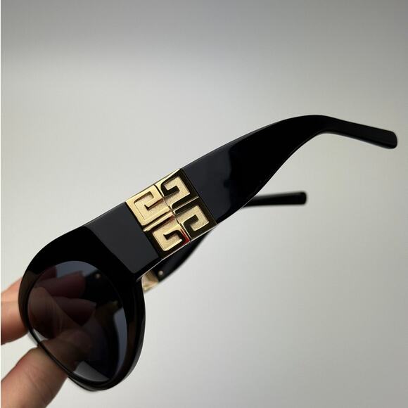 BRAND NEW Givenchy GV40073I 01A Shiny Black/Gold/Grey Unisex - Picture 6 of 13